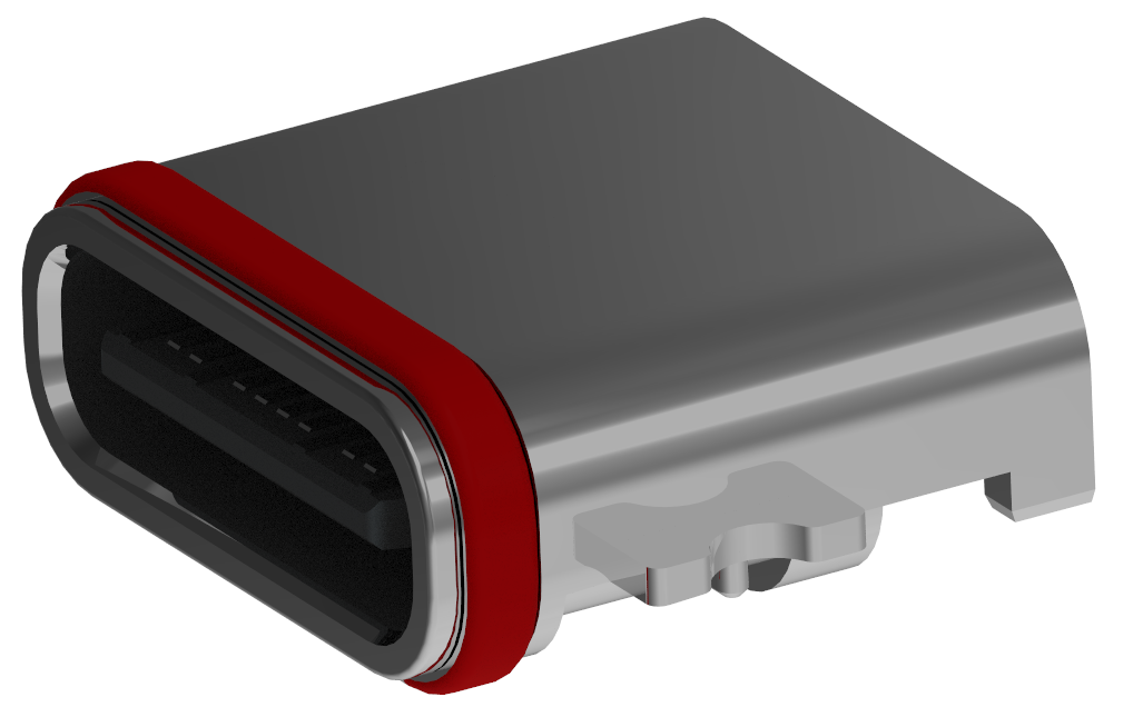 XB-USB 3.1 TYPE-C 24 PIN防水 沉板1.0 前贴后插